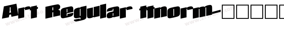 Art Regular ttnorm字体转换
